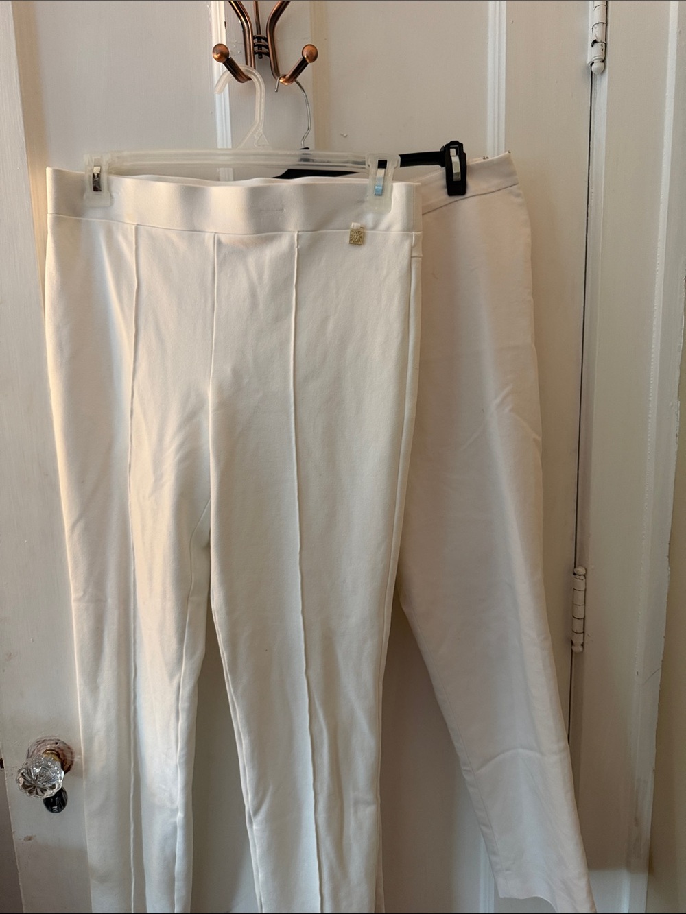 Cream/Off-White Ponte Leggings Duo